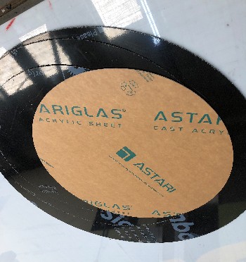 Acrylic & Aluminium Composite cut circles